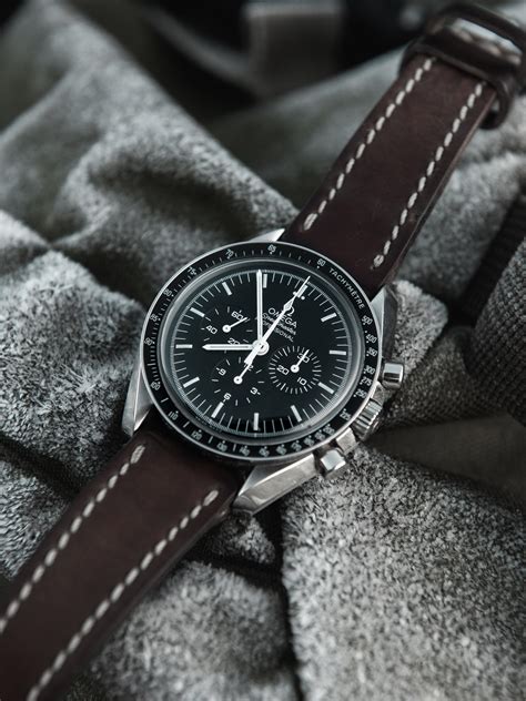 omega swatch leather strap|omega speedmaster professional leather strap.